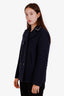 Valentino Navy Wool Double Breasted Rockstud Jacket Size 4