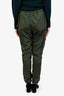 Stone Island Green Nylon Cargo Zip Front Pants Size 30