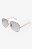 Chloe Gold '127S' Aviator Sunglasses