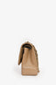 Pre-Loved Chanel™ 2022+ Taupe Caviar Leather Jumbo Classic Double Flap Shoulder Bag