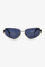 Celine Silver Frame Grey Lens 'Triomphe Cat Eye' Sunglasses