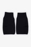 Celine Black Wool Ribbed Knit Fingerless Gloves Size M