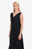 Christian Dior 2015 Navy Silk Blend Backless Embellished Gown Size 4