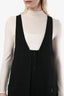 Chloe Black Button Down Sleeveless Layered Dress Size 36