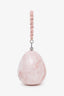 Simone Rocha Pink Marbled Acrylic Egg Evening Clutch