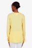 Max Mara Yellow Silk Long Sleeve Blouse Size 8