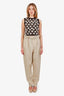 Acne Studios Beige Linen Paperbag Waist Trousers Size 38