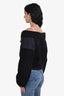 Alexander Wang Black Fleece Cropped Zip Jacket Size S