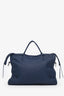 Balenciaga Blue Leather Blackout City Bag With Strap