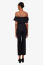Greta Constantine Black Off-the-Shoulder 'Lucas' Jumpsuit Size XS