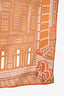 Hermès Beige/Red Silk 'Faubourg City' Scarf 70