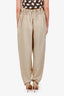 Acne Studios Beige Linen Paperbag Waist Trousers Size 38