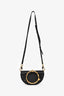 Petit sac bracelet Nile en cuir noir Chloé avec bandoulière
