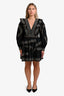 Ulla Johnson Black/Multicolour Cotton Embroidered Long Sleeve Mini Dress Size 8