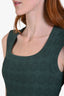 Alaïa Green Knit Flared Dress Size 36