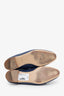 Mules Rivoli Hermès en chèvre bleu, pointure 39