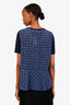 Akris Punto Blue Wool Embroidered T-Shirt Estimated Size S