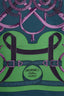 Hermès Green/Purple/Blue 'Eperon d'Or' Silk Scarf 90