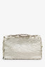 Pre-loved Chanel™ 2011-12 Cream Sequin Classic Mini Rectangle Single Flap
