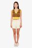 Veronica Beard Yellow Buttoned Shorts Size 6