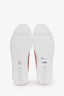 Prada White/Red Leather Logo Sneakers Size 12 Mens
