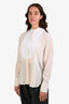 Stella McCartney White/Cream Silk Button Down Shirt Size 40