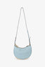 Fendi Blue Leather Small Fendigraphy Bag with Strap