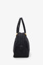 Moschino Black Nylon and Gold Logo Shoulder Bag