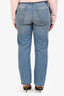 Valentino Light Wash Studded Straight Leg Jeans Size 32