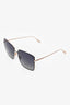 Tom Ford Black Heather Gradient Square Sunglasses