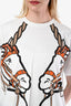 Burberry White Horse Printed Short Sleeve T-Shirt Size S