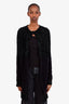 The Row Black Angora Blend Cardigan Size S