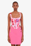 Miaou Pink Printed Corset Top Size XS