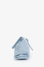 Bottega Veneta Light Blue Leather Trine Angular Clutch