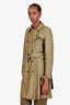 Gucci Vintage 2010 Green Trench Coat Estimated Size S