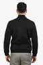 Givenchy Black Satin Pony Hair Star Bomber Jacket Size 50