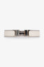 Hermès Silver/White Toned 'Clic Clac' Bracelet