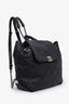 Pre-loved Chanel™ 2018 Black Grained Calfskin Stitched Braided Drawstring Backpack