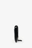 Christian Dior 2021 Black Ultramatte Leather Small Saddle Pouch with Chain
