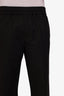 Acne Studios Black Wool Straight Leg Pants Size 48 Mens