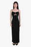 Frame Black Strappy Maxi Dress Size S