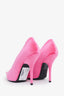 Balenciaga Pink Velvet Pointed Toe Heels Size 38