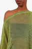Issey Miyake Me Yellow/Black Mesh Top Estimated Size S