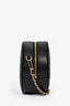 Pre-loved Chanel™ 2018 19 Black Quilted Lambskin Leather Round Bag