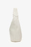 Prada White Vitello Daino Leather Hobo Shoulder Bag