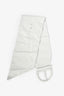 Balenciaga White Leather Over-Sized Belt