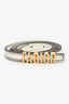 Christian Dior Cream Leather J'adior Skinny Belt Size 90