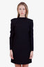 Valentino Black Bow Detailed Open Back Mini Dress Size 42