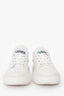 Ganni White Leather Sporty Mix Monochrome Sneakers Size 36