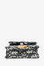 Christian Dior Blue Oblique Jacquard Saddle Pouch
